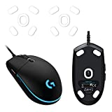 2 Sets of Hyperslides Rounded Curved Edges Mouse Feet, Mouse Skates, Pads for Logitech G Pro, Logitech G102, G203 Gaming Mouse Feet Replacement (0.8mm, Smooth Glide, Pure PTFE) Pro Performance Upgrade