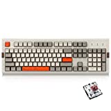 NACODEX AK510 RGB Retro Mechanical Keyboard 104 Keys Anti-Ghosting - PBT SA Spherical Keycap - Customizable RGB Backlit - Programmable Macro Function - Brown Switches