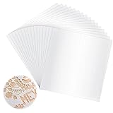 15PCS 10 mil Stencil Sheet, 12 x 12 in Acetate Sheets for Crafts, Blank Mylar Sheets for Laser Cutting Stencil Vinyl, Custom Stencil Plastic Paper Craft Material