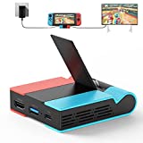 [2022 Upgraded Version] Charging Dock for Nintendo Switch, Knofarm Foldable TV Dock Charging Station with 4K HDMI Adapter and USB 3.0 Port, Support 45W Fast Charging, Portable Switch Dock Station