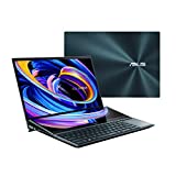 ASUS ZenBook Pro Duo 15 OLED UX582 Laptop, 15.6” OLED 4K UHD Touch Display, Intel Core i9-11900H, 32GB, 1TB, GeForce RTX 3080 Laptop GPU, ScreenPad Plus, Windows 11 Pro, Celestial Blue, UX582HS-XH99T