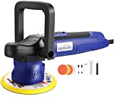 Buffer Polisher, Himimi 6 Inch Dual Action Polisher, 6 Variable Speeds Car Buffer Polisher with Foam/Wool Pads, Detachable D & Side Handles DA Polisher, Waxer Polisher for Car Detailing