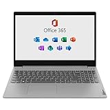 Lenovo Ideapad 3 Laptop, 15.6' Full HD Screen, Intel Pentium Silver N5030 Quad-Core Processor, 4GB RAM, 128GB SSD, Webcam, Wi-Fi, Windows 11 Home, Office 365 1-Year Subscription Included