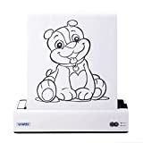 VRETTI A4 Wireless Bluetooth USB Portable Printer Compatible with Android and iOS Phone Support 8.5×11 Inches Thermal Paper for Outdoors Home Office Travel Students and Cars Printing