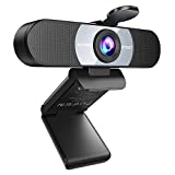 EMEET 1080P HD Webcam C960 Web Camera with Microphone, 90°POV PC Camera w/2 Noise-canceling Mics &Privacy Cover, Plug & Play USB Webcam for Video Callling, Zoom/Skype/Facetime,PC/Mac/Laptop - Grey