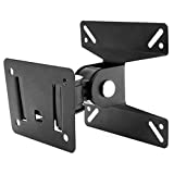 Articulating TV Wall Mount Bracket for 10 Inch - 26 Inch VESA 100 LCD / LED Falt Screen Monitor TV - The Wall Mounting Flat Panel TV Bracket Supports Up to 33 lbs Loading Capacity with 180 Degrees Viewing Angle