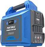 Portable Power Station 300W, LIPOWER 296Wh Solar Powered Generator with 110V/300W Pure Sine Wave AC Outlet, DC Ports, QC3.0 & Type-C PD, LED Flashlight for Home CPAP Camping Blackout Emergency