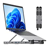 USB C Laptop Docking Station Stand, USB C Dock with 4K HDMI, USB C Hub with 2 USB 3.0, Gigabit Ethernet, PD3.0, Universal Docking Station for MacBook Pro/Air/Dell/HP/Surface/Lenovo, Plug and Play