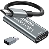 Papeaso Video Capture Card, Video Recording Card Wonderful 4K HDMI to 1080P USB C for Gaming Streaming TV Recorder, for Windows Mac OS System with USB C Adapter to Adjust PS4, Switch, Xbox1