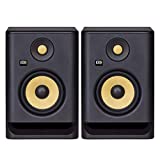 KRK RP5 Rokit 5 G4 Professional Bi-Amp 5' Powered Studio Monitor Pair, Black