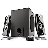 Cyber Acoustics 2.1 Subwoofer Speaker System with 18W of Power – Great for Music, Movies, Gaming, and Multimedia Computer Laptops (CA-3090)