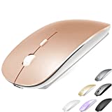 Bluetooth Mouse for MacBook/MacBook air/Pro/iPad, Wireless Mouse for Laptop/Notebook/pc/iPad/Chromebook (Bluetooth Mouse/Rose Gold)