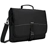 Targus Laptop Bag Carrying Case for 15.6-Inch Laptops Messenger Bag Slim Laptop Bag for Men Women, Bags for HP laptops, Microsoft, Dell, Lenovo, and Apple Laptops, Women/Mens Work Bag, Black(TCM004US)