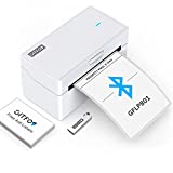 GFLP801 Bluetooth Thermal Label Printer, 180mm/s Wireless Shipping Label Printer for Small Business & Package, USPS, Ebay, FedEx, DHL, etc, Compatible with Mac, Windows, iOS, Android, iPad - 4x6