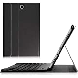 Fintie Keyboard Case for Samsung Galaxy Tab A 9.7 - Smart Slim Shell Stand Cover with Magnetically Detachable Wireless Bluetooth Keyboard for Tab A 9.7-Inch Tablet SM-T550/ SM-P550, Black