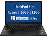 2022 Latest Lenovo ThinkPad E15 Gen 3 15.6' FHD (16GB RAM, 512GB PCIe SSD, AMD 8-Core Ryzen 7 5700U (Beat i7-1165G7), Full HD IPS) Business Laptop, Wi-Fi 6, Webcam, Windows 10 Pro / Windows 11 Pro