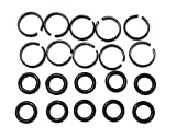 10 sets of 1/2' Impact Wrench Socket Retainer rings with O-ring,Impact Wrench Tool Parts and Accessories，impact friction ring,hog ring,O-ring Square Drive Socket Retainer Ring