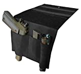 Terrernce Tactical Bed Pistol Holster, Bedside Handgun Holster, Mattress Gun Holster Universal with Flashlight Loop