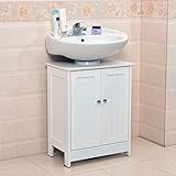FRITHJILL Bathroom Sink Cabinet,Bathroom Vanity with 2 Doors Traditional Bathroom Cabinet Space Saver Organizer