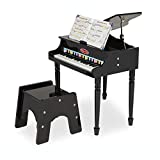 Melissa & Doug Learn-To-Play Classic Grand Piano With 30 Keys, Color-Coded Songbook, and Non-Tip Bench 23.5' x 22.2' x 10'