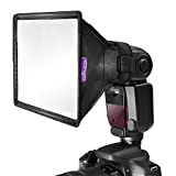 Flash Diffuser Light Softbox 6x5” by Altura Photo (Universal, Collapsible with Storage Pouch) for Canon, Yongnuo and Nikon Speedlight