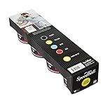 Speedball Fabric Screen Printing Ink Starter Set, 4-Colors, 4-Ounce for T-Shirt and Silkscreen Printmaking (Black, Yellow, Blue, Red)