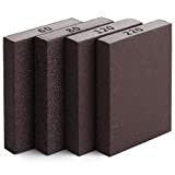 Bates- Sanding Sponge, 4 Pack, 60/80/120/220 Grit Assortment, Sanding Block, Washable and Reusable, Sandpaper Block, Sanding Blocks for Wood, Drywall Sanding Block, Sanding Sponges Variety Pack.