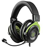 EKSA Gaming Headset for Xbox - PC Headset Wired Gaming Headphones with Noise Canceling Mic, Over Ear Headphones Compatible with PS4, Xbox One, PC, Mac, Laptop（Green）