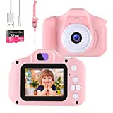 NINE CUBE Kids Camera Little Toys Camera for 3-7 Year Old Girls,Toddler Video Recorder 1080P 2 Inch,Children Digital Camera Birthday Festival Gift for 3 4 5 6 7 Year Old Boys(32G SD Card)