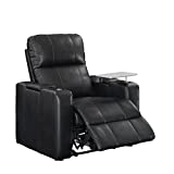 Pulaski Larson Theatre Recliner, 38.0' L X 39.5' W X 43.0' H, Black