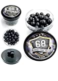 SSR 100 x S - Style Premium Quality Hard Rubber Steel Balls Paintballs Powerballs 7 gr. Heavy Ammo for Self and Home Defense Training Pistols in 68 Cal.