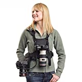 Nicama Multi Camera Carrying Chest Harness Vest System with Side Holster and Secure Straps for Canon Nikon Sony Panasonic Olympus DSLR Cameras