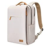 Hp hope Smart Backpack for Women Travel, Durable Carry On Backpack with USB Charging Port & Wet Pocket Fits 15.6 Inch Laptop, Beige