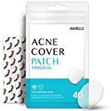 Avarelle Pimple Patches (40 Count) Hydrocolloid Acne Cover Patches, Zit Patches for Blemishes, Zits and Breakouts with Tea Tree Oil, Calendula Oil and Cica Oil for Face, Vegan, Cruelty Free Certified, Carbonfree Certified (40 PATCHES)