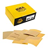 Dura-Gold Premium 80, 120, 150, 220, 240, 320, 400, 600, 800, 1000 Grit 1/4 Sheet Size Gold Sandpaper with Hook & Loop Backing, 5.5' x 4.5', 4 Each 40 Total - Wood Woodworking Automotive, Palm Sanders