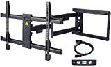 FORGING MOUNT Long Extension TV Mount Corner Wall Mount TV Bracket Full Motion with 30 inch Long Arm for Corner/Flat Installation fits 37 to 75' Flat/Curve TVs, VESA 600x400mm Holds up to 99lbs
