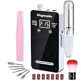 Professional Nail Drill Set for Acrylic Nails, 30000rpm Electric Nail Efile Drill Machine Kit, Acrylic Polygel Manicure Pedicure Tools with Nail Drill Bits for Beginners and Salon Use ,Black