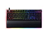 Razer Huntsman V2 Analog Gaming Keyboard: Razer Analog Optical Switches - Chroma RGB Lighting - Magnetic Plush Wrist Rest - Dedicated Media Keys & Dial - Classic Black