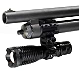 Trinity tactical flashlight 1500 lumen for Mossberg maverick 88 shotgun 12 gauge pump home single rail mount.