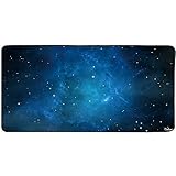 Cmhoo Large Mouse Pad Gaming XXL & Desk Keyboard Mat Size (35.4x15.7x0.1IN, 90x40 Sky Blue)