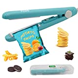 Chip Bag Sealer Handheld Bag Sealer Heat Seal Food Saver Bags Mini Kitchen Gadgets,Heat Sealer Handheld Food Sealer with 45'Power Cable for Mylar Bag Plastic Bag Vacuum Sealer Bags(Blue)