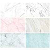 Flat Lay Backdrops Marble Photography Backgrounds Paper 3 Pack Kit 22x34Inch/ 56x86cm Double Sided Photo Props Rolls for Food Product Jewelry Tabletop Blog Pictures, 6 Pattern…