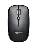 Logitech M557 Bluetooth Mouse – Wireless Mouse with 1 Year Battery Life, Side-to-Side Scrolling, and Right or Left Hand Use with Apple Mac or Microsoft Windows Computers and Laptops, Gray