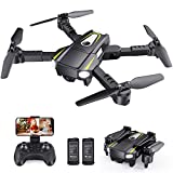 ZGMON Drones for Kids Adults with 1080P HD Camera, Foldable Mini Drone for Beginner, WiFI FPV RC Quadcopter Helicopter Toy Christmas Gift for Boys Girls with 2 Batteries, Voice Control, Gesture Control, Throw to Go, 3D Flip, Altitude Hold