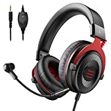 EKSA E900 PC Gaming Headset - PS4 Headset Wired Gaming Headphones with Noise Canceling Mic, Over Ear Headphones Compatible with PS4/PS5 Controller, Xbox One, PC, Computer