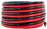 GS Power 12 AWG (American Wire Gauge) Flexible OFC Zip Cord Speaker Cable for Car Stereo Amplifier Remote Automotive Trailer Harness Hookup Wiring | 25 ft Red & 25' Black Bonded – Pure Copper