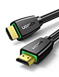 UGREEN 4K HDMI Cable 6FT,18Gbps High Speed Braided HDMI Cord 2.0 with Ethernet,Support 4K 60Hz 2160P 1080P 3D ARC Compatible with UHD TV Monitor Computer Xbox 360 PS5 PS4 Blu-ray and More