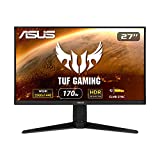 ASUS TUF Gaming 27' 2K Monitor (VG27AQL1A) - QHD (2560 x 1440), IPS, 170Hz (Supports 144Hz), 1ms, Extreme Low Motion Blur, DisplayHDR, Speaker, G-SYNC Compatible, VESA Mountable, DisplayPort, HDMI