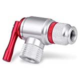 CO2 Bike Tire Inflator, Quick & Easy Presta and Schrader Valve Compatible Bicycle Pump for Road and Mountain Bikes Include Sleeve and No CO2 Cartridges