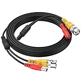 16FT 5M EKYLIN Pre-Made 2-in-1 BNC Video + Power DC Extension Cable for CCTV Security Camera Home Surveillance Closed-Circuit TV System